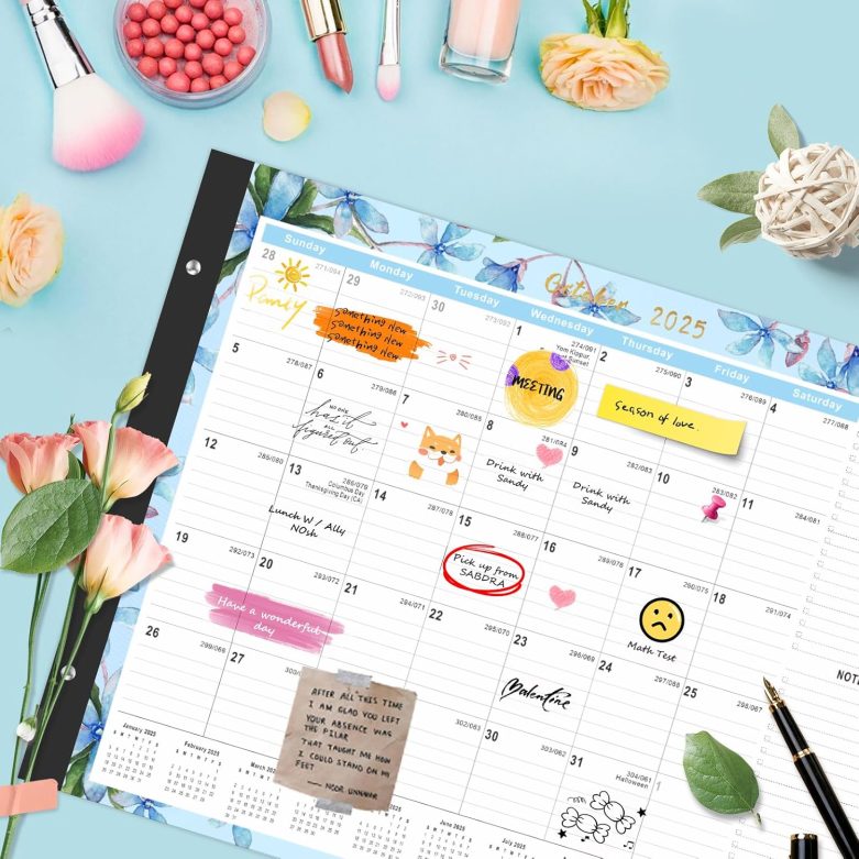 Gannyfer Desk Calendar 2025-2026 - 18 Month Large Calendar July 2025 - Dec 2026, 22" x 17" Desktop Pad Calendar, Office Supplies Perfect for Planning and Organizing In Your Home, School or Office - Image 7